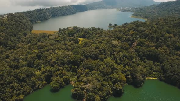 Lake in the Mountains, Island Bali,Indonesia.