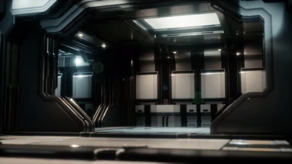 Scifi Tunnel or Spaceship Corridor alt