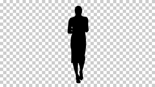 Silhouette woman, Alpha Channel