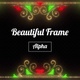 Beautiful Glowing & Sparkling Frame ( Alpha ) - VideoHive Item for Sale