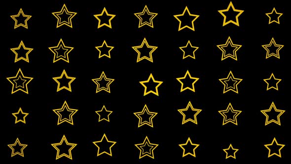 Yellow Stars Pattern