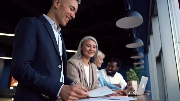 Employees in the office