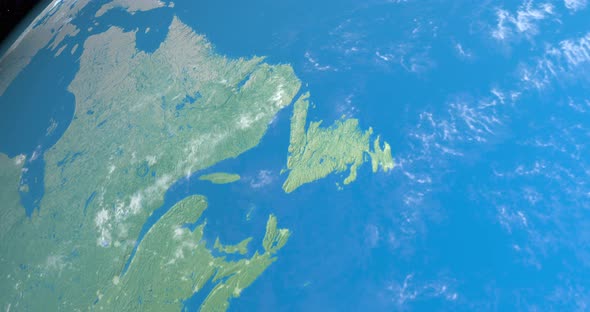 North of Canada in Planet Earth