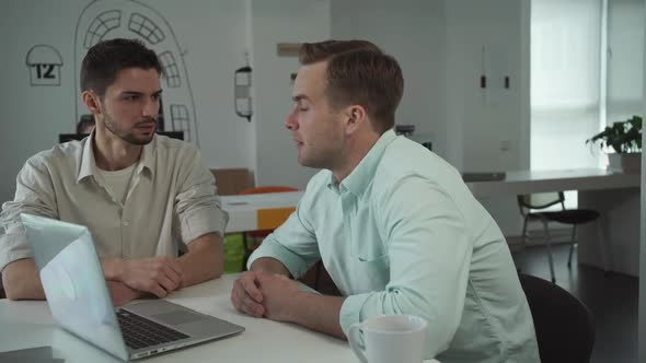 Young Business Team Working in a Bright Modern Office Building