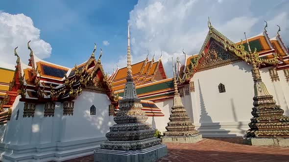 Wat Pho the Royal Temple in Capital City Bangkok Thailand