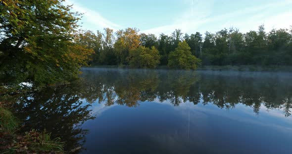 The pond Sainte Perine, Forest of Compiegne, Picardy, France.