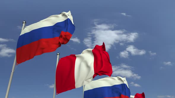 Many Flags of Peru and Russia alt