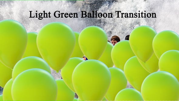 Light Green Balloon Transition Full Hd