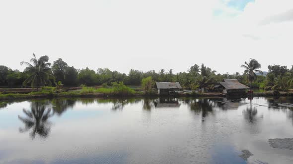 Waterside Stilt Huts in the Philippines