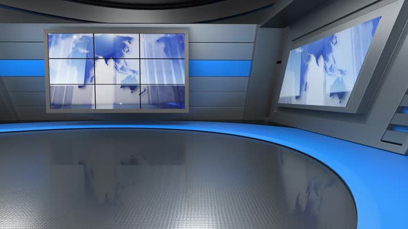 Virtual News Studio Set N048