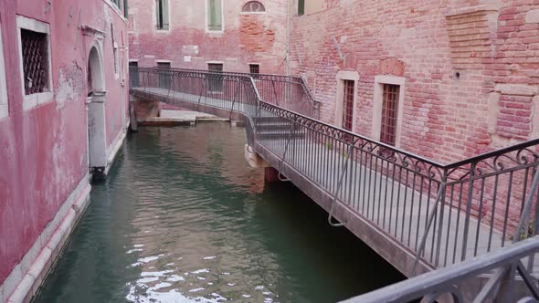 Long Bridge Across the Bridge in Venice