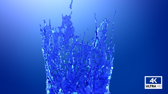 Blue Water Crown Splash & Falling Down V2 alt