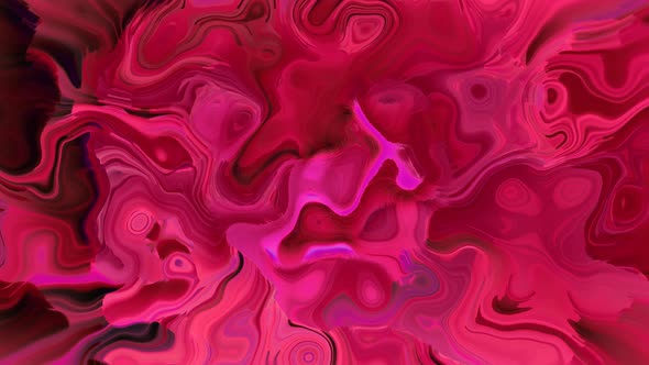 Background Black Pink Red Clean Water Marble Liquid Animation