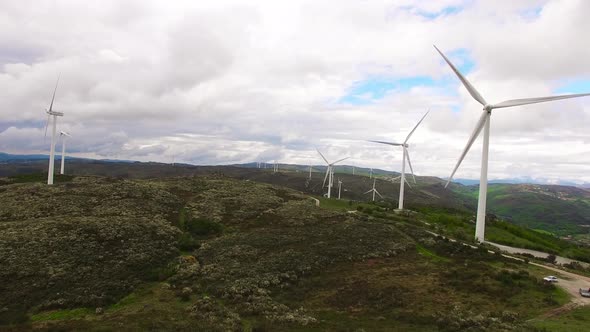 Alternative Energy Wind Power Turbines Station