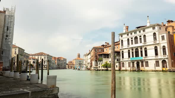 Time Lapse of the Grand Canal in Venice Italy