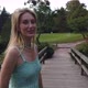 Young Caucasian Blonde Woman Walk In Park - VideoHive Item for Sale