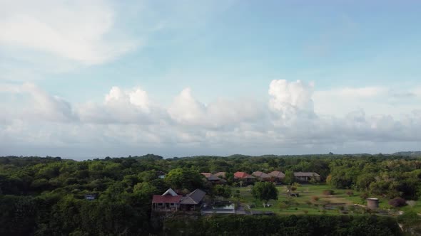 Nyang Nyang Beach cliff parallax with clouds