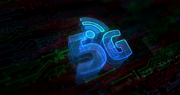 5G high-speed mobile phone network symbol digital concept alt