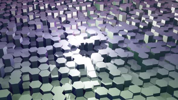 Abstract Hexagonal Loop Background 4K Ultra HD