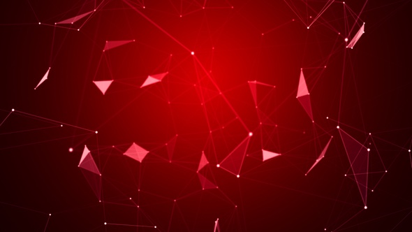 Modern Plexus Background Red