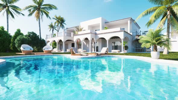 Private Luxury Villa with Swimming Pool and Palms alt