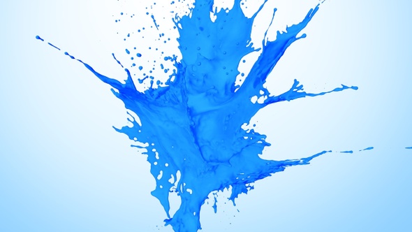 Blue Paint Explosion