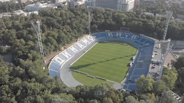 Dynamo Kyiv Lobanovskyi Stadium Aerial View