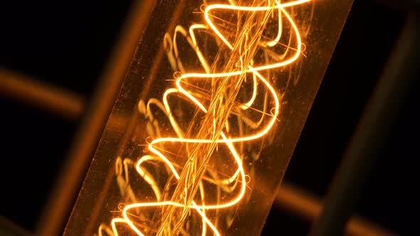 Filament In A Light Bulb Flickering