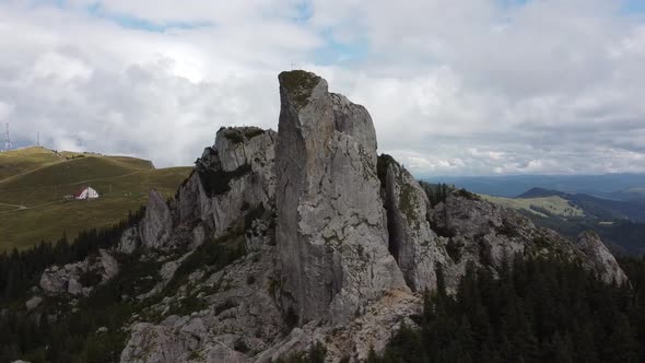 Rock Formations Aerial View