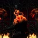 Halloween Visual of Demon in a burning cathedral - VideoHive Item for Sale