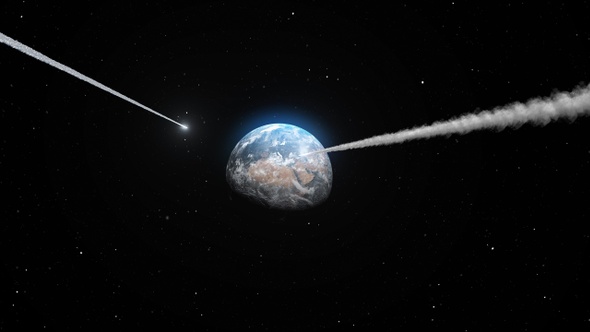 Asteroids and Meteors Heading to Planet Earth