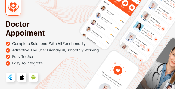 DoctorAppoi - Doctor Appointment Flutter UI Kit | Doctor Template | Firebase