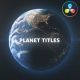 Planet Titles for DaVinci Resolve - VideoHive Item for Sale