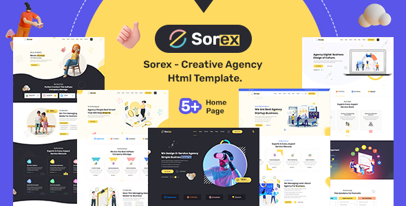 Sorex - Creative Agency And Portfolio HTML Template
