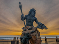 King Neptune statue at sunrise - PhotoDune Item for Sale