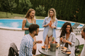 Young people have Summer Celebration of Food, Drink, and Friendship - PhotoDune Item for Sale
