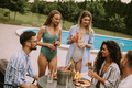 Young people have Summer Celebration of Food, Drink, and Friendship - PhotoDune Item for Sale