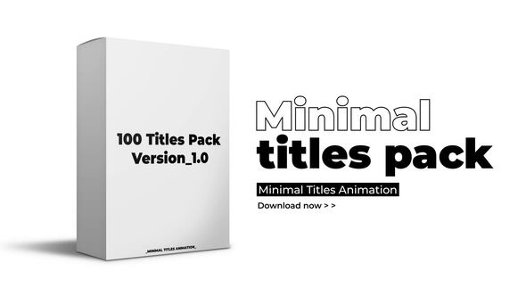 Minimal Titles Pack | After Effects alt