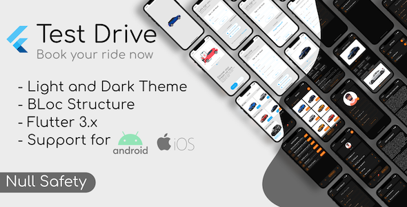 Flutter UI KIT Template for Test Drive