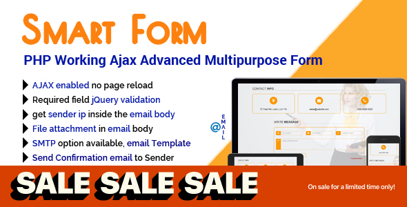 SmartForm - PHP Working Ajax Advanced Multipurpose Form