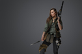 Female soldier with rifle and knife in post apocalyptic setting - PhotoDune Item for Sale