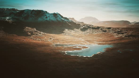 Polar Ural Mountain and Fields