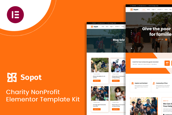 Sopot - Charity Elementor Template Kit