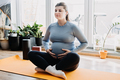 Prenatal yoga for pregnant women The role of exercise in preparing for labor and delivery, giving - PhotoDune Item for Sale