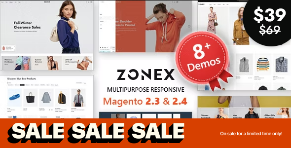 Zonex - MultiPurpose Responsive Magento 2 Theme