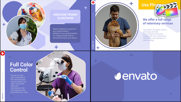 Medicine Promo Slideshow for FCPX alt