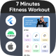 Fitness workout at home - 7 Minutes exercise in Flutter Full app with ads | android, ios app - CodeCanyon Item for Sale