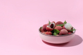 Concept of tasty and delicious exotic fruit - Lychee, space for text - PhotoDune Item for Sale