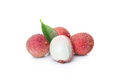 Concept of tasty and delicious exotic fruit - Lychee, isolated on white background - PhotoDune Item for Sale