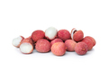 Concept of tasty and delicious exotic fruit - Lychee, isolated on white background - PhotoDune Item for Sale